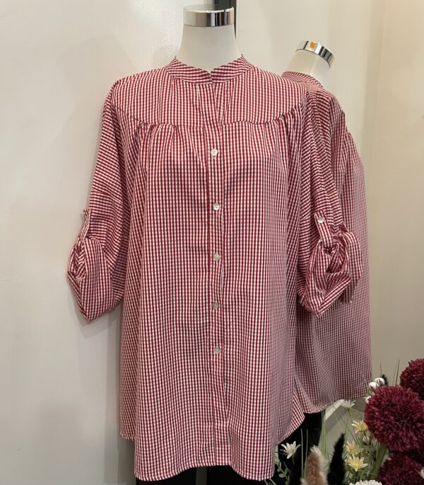 robe chemise à carreaux