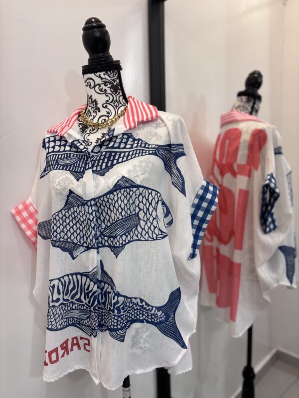 🐟 Chemise “Sardines & Style” – L’originalité en bord de mer 🐟